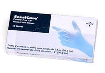 Medline - Sensicare - Ice Blue Nitrile Disposable Gloves - Box