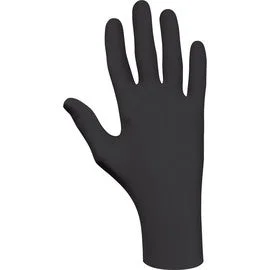 SHOWA Glove Black 4 mil 100% Nitrile/EBT Powder-Free Disposable Gloves (100 Gloves Per Box/10 Boxes per Case).