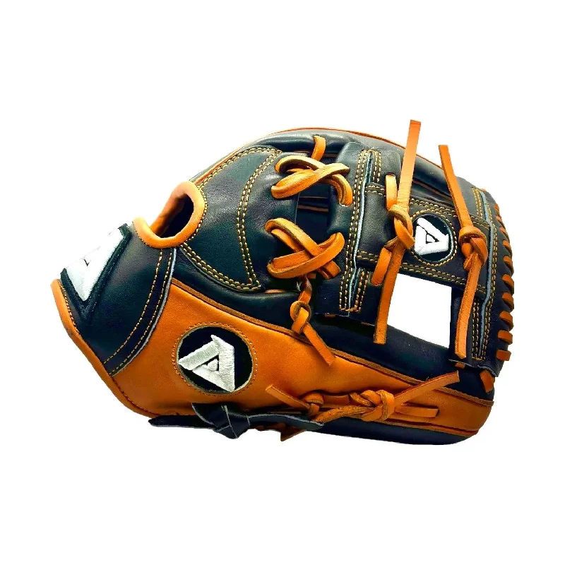 Akadema Torino Series 11.5” Inch Black Orange I Web Infielders Glove