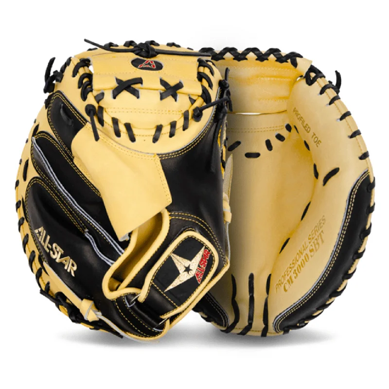 All Star Pro Elite 33.5" Black/Tan Catchers Mitt/Glove