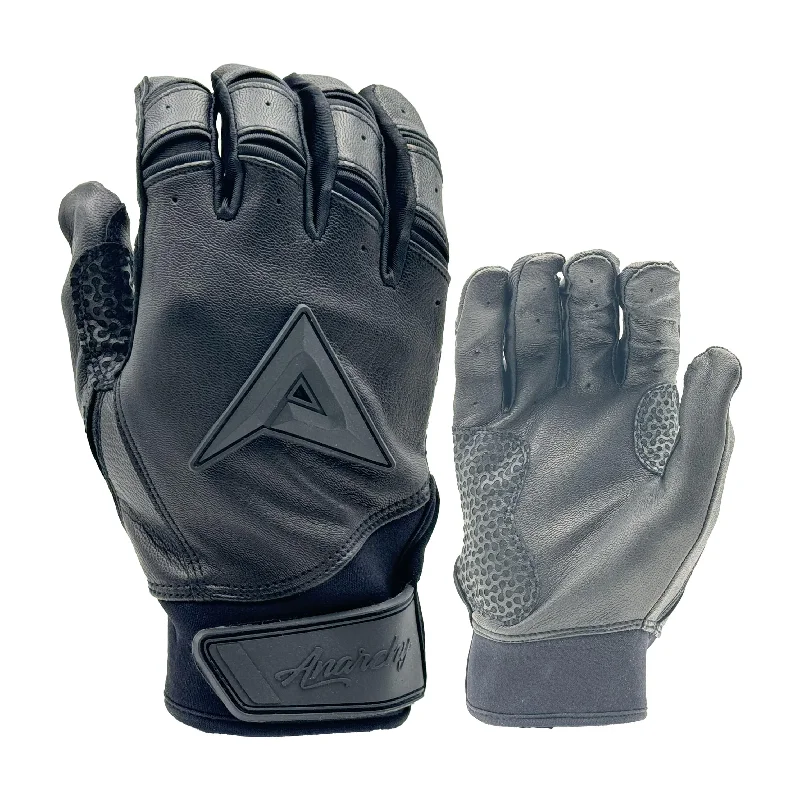 Anarchy Grindstone Short Cuff Batting Glove - Blackout