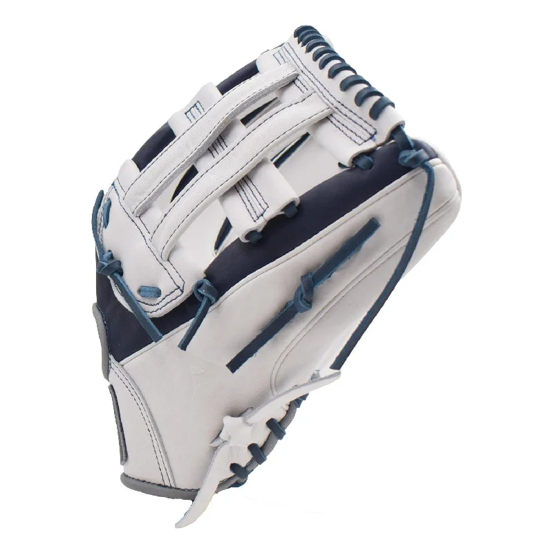 Anarchy Kip Leather Premium Softball Fielding Glove - AFG006 (Navy/White)