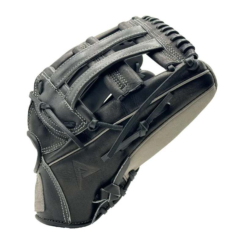 Anarchy Kip Leather Premium Softball Fielding Glove - AFG009 (Black/Grey)