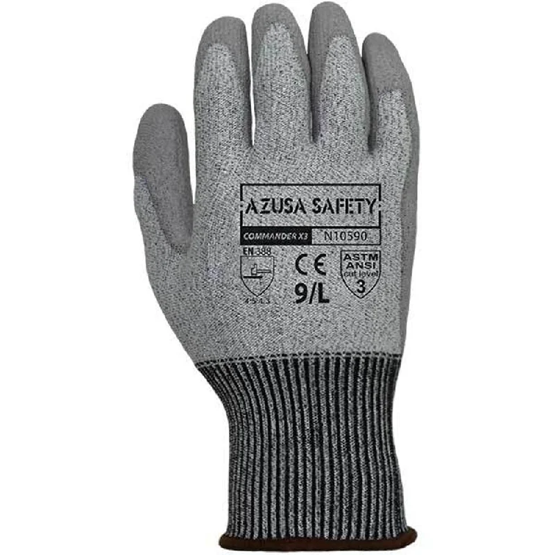 Azusa Safety - N10590 Cut Resistant Polyurethane Gloves - ANSI Cut Level 3