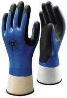 Best Showa Black And Blue Nitrile Coated Work Gloves