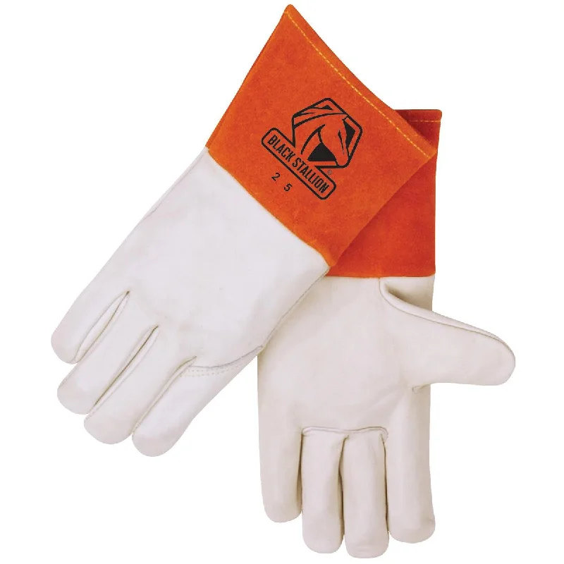 Black Stallion Premium Grain Cowhide MIG Glove - 25