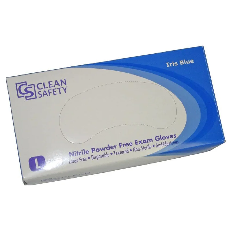 Clean Safety - Iris Nitrile Powder-Free Exam Gloves