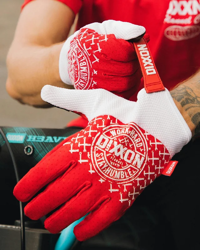 Corpo Moto Gloves - Red & White