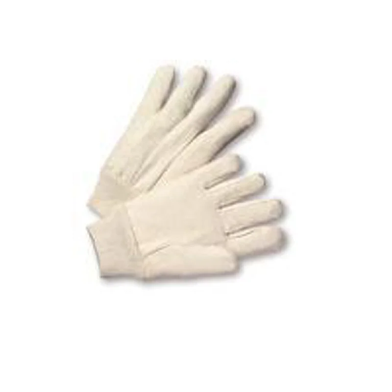 Cotton Canvas Gloves-Knitwrist