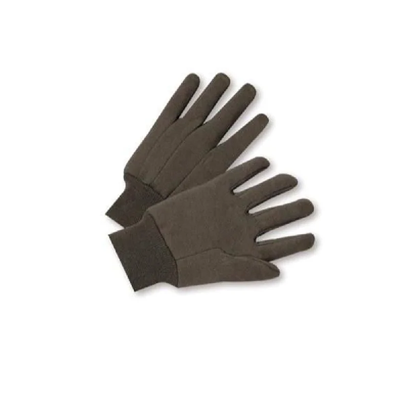 Cotton/Poly Brown Jersey Work Gloves