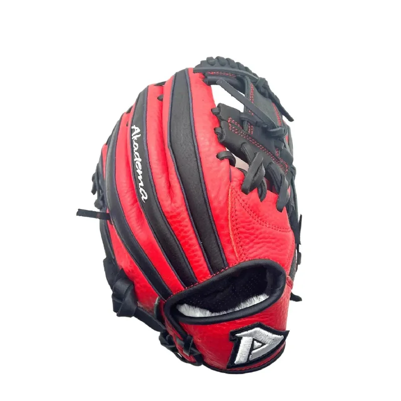 Akadema Pro Soft Series 11.5” Inch Red Black I Web Infielders Glove