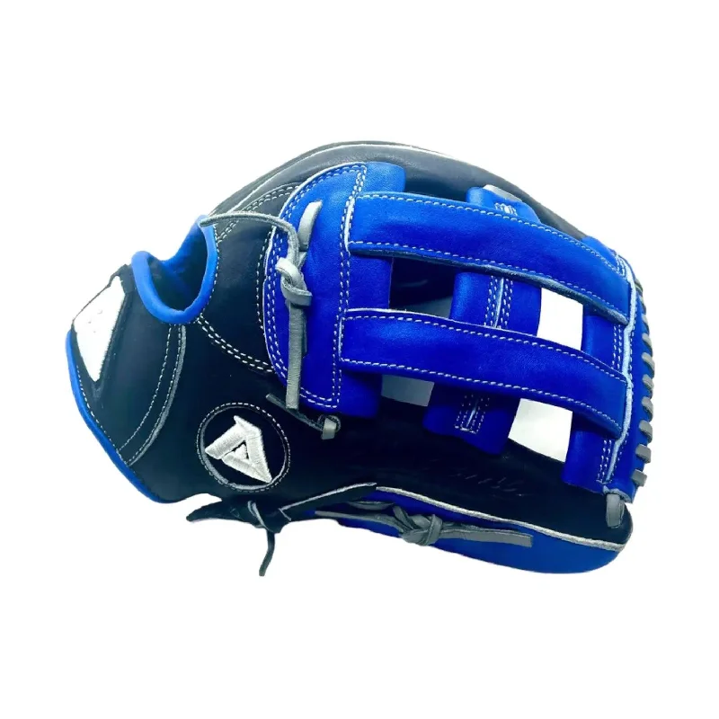 Akadema Torino Series 12.75” Inch H-Web Black Blue Gray Infielders Glove