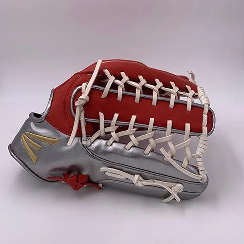 Easton El Jefe Metallic Series-Red/Metallic Silver-13.5" Slowpitch Glove