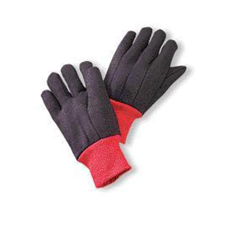 Fleece Lined Brown Jersey Work Gloves