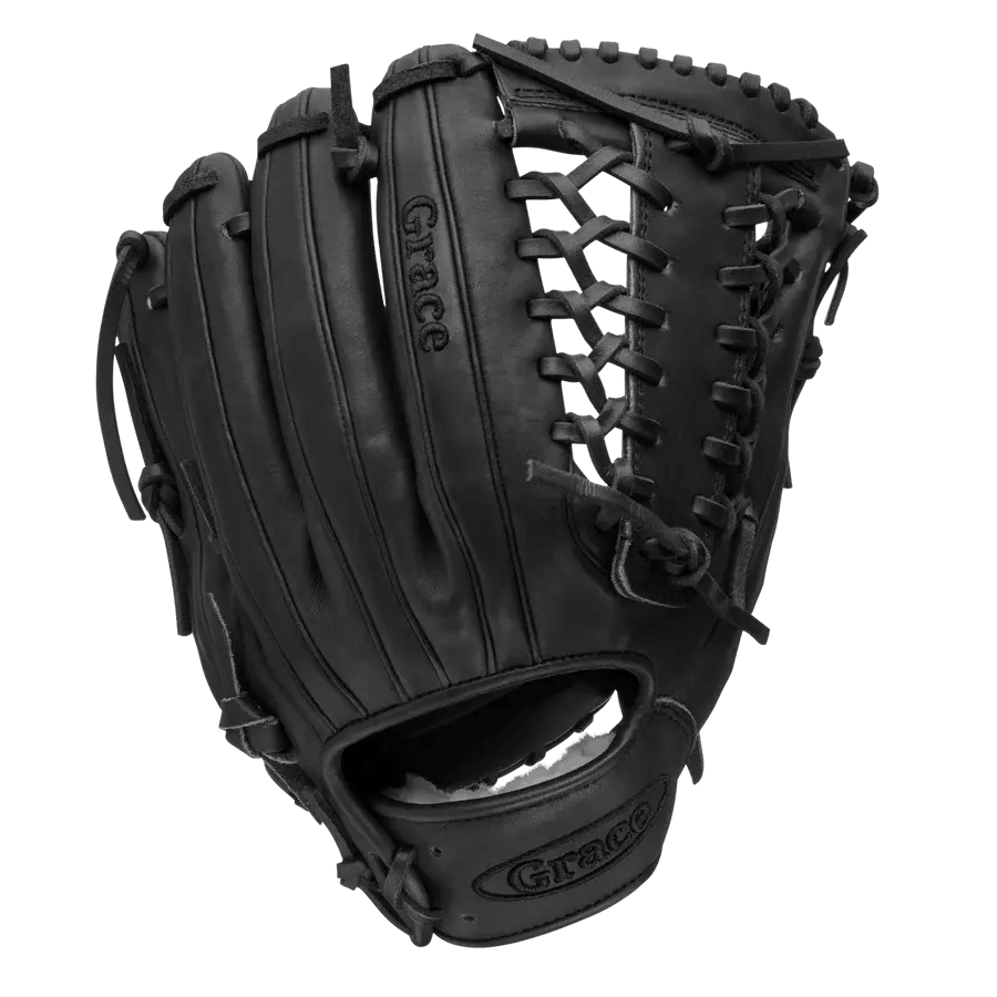 Grace Glove Co 12" In Black Fielding Pitching Modified Trapeze Web Glove