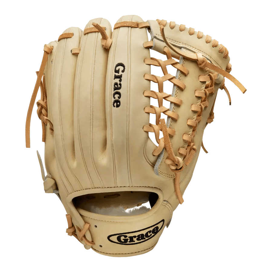 Grace Glove Co 12" In Blonde Fielding Pitching Modified Trapeze Web Glove