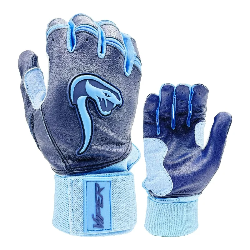 Grindstone Long Cuff Batting Glove - Navy/Carolina