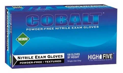 High Five - Cobalt Nitrile Exam Gloves