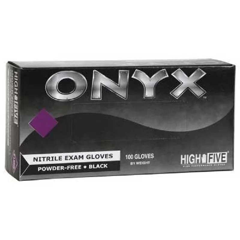 High Five Onyx Nitrile Exam Gloves - Case