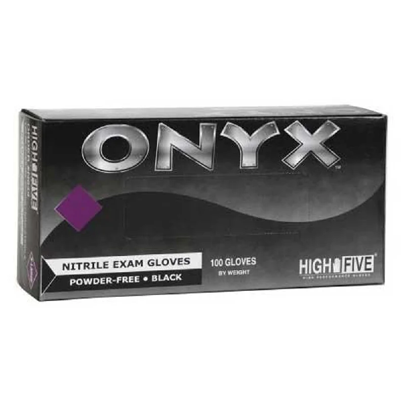 High Five Onyx Nitrile Exam Gloves Size Large