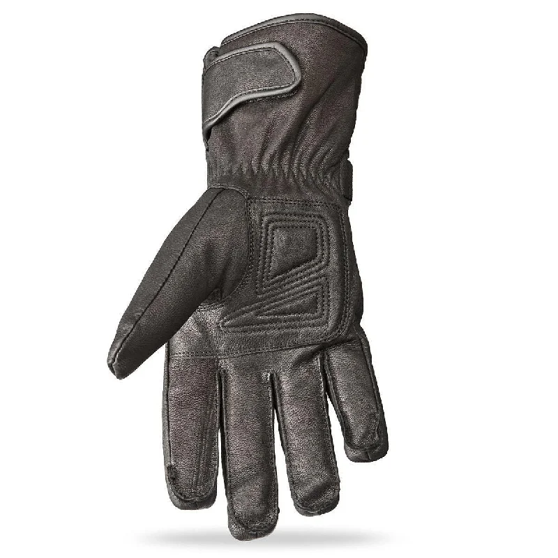 Highway 21 Granite Men's Black Leather Gloves