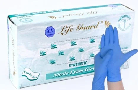 Life Guard- Nitrile Powder-Free Medical Gloves- Box