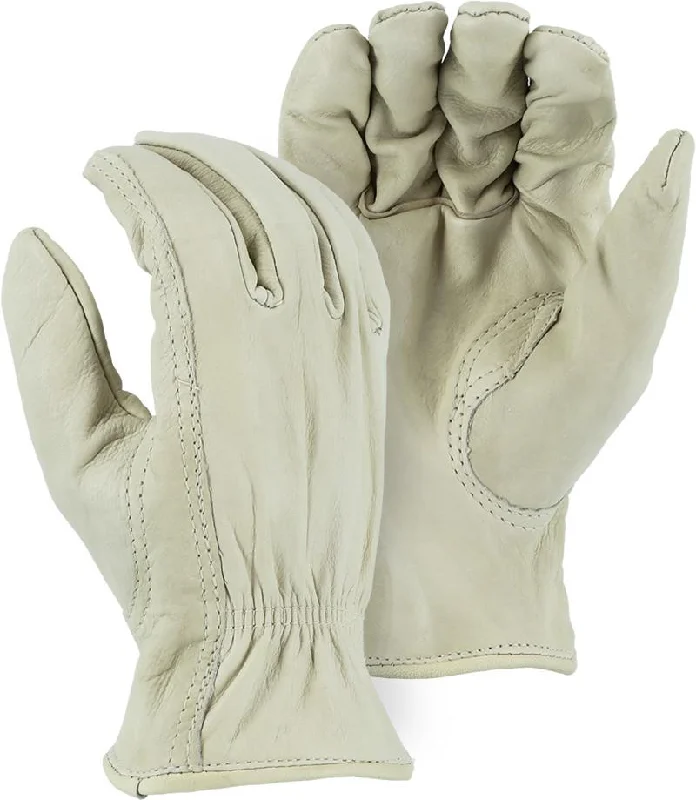 Majestic 1554B B Grade Goatskin Straight Thumb Inseam Index Finger Drivers Gloves (One Dozen)