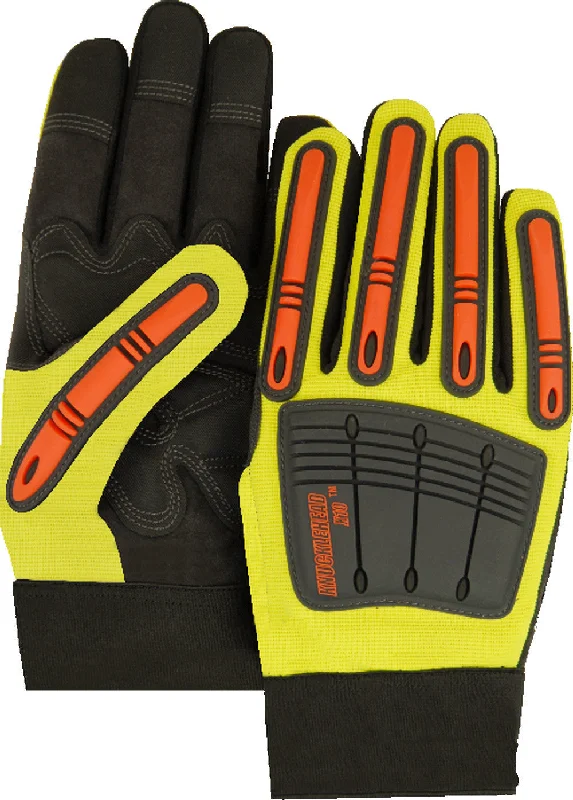 Majestic Knucklehead X10 Armor Skin Hi-Vis Mechanics Glove