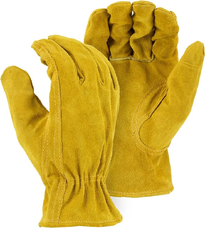 Majestic 1512B Gold Shoulder Split Select Cowhide Drivers Gloves (One Dozen)