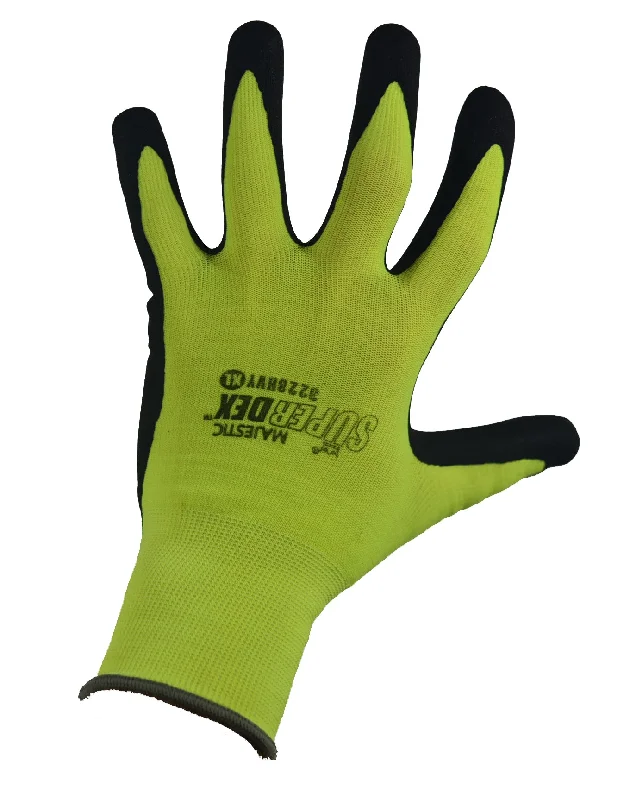 Majestic Men's SuperDex Micro Foam Hi-Vis Nitrile Palm Coated Glove