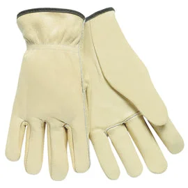 MCR Safety Medium Natural Cowhide Unlined Drivers Gloves