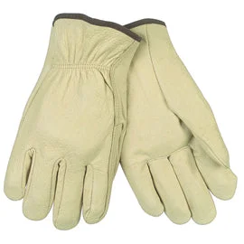 MCR Safety Medium Natural Pigskin Unlined Drivers Gloves