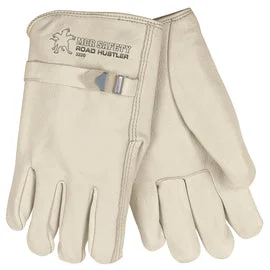 MCR Safety Medium White Cowhide Unlined Drivers Gloves