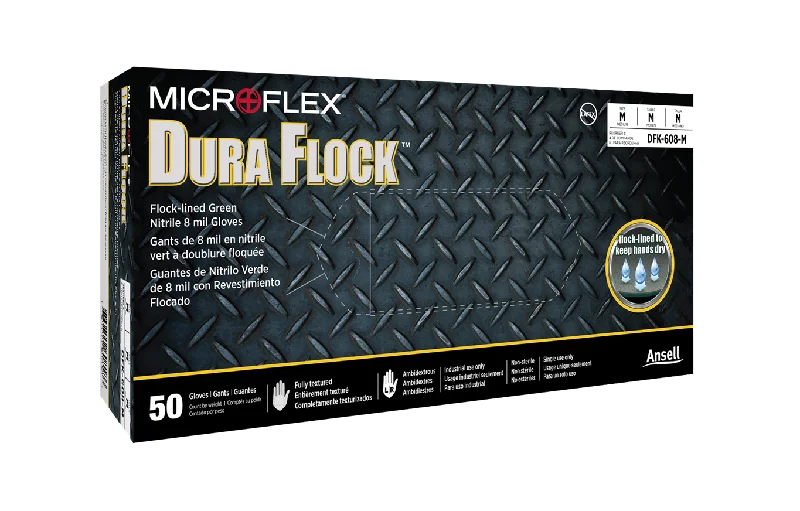 Microflex - Dura Flock - Nitrile Gloves - Box