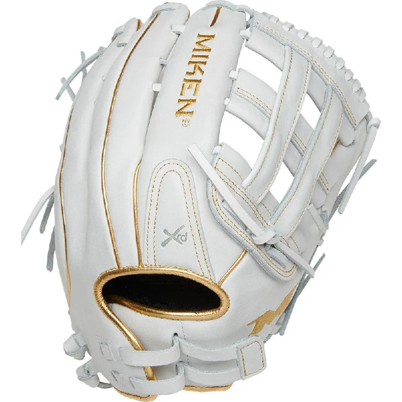 Miken White Gold PRO Series 13.5" Slowpitch Fielding Glove - PRO135-WG