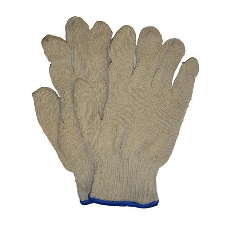 Natural White String Knit Gloves