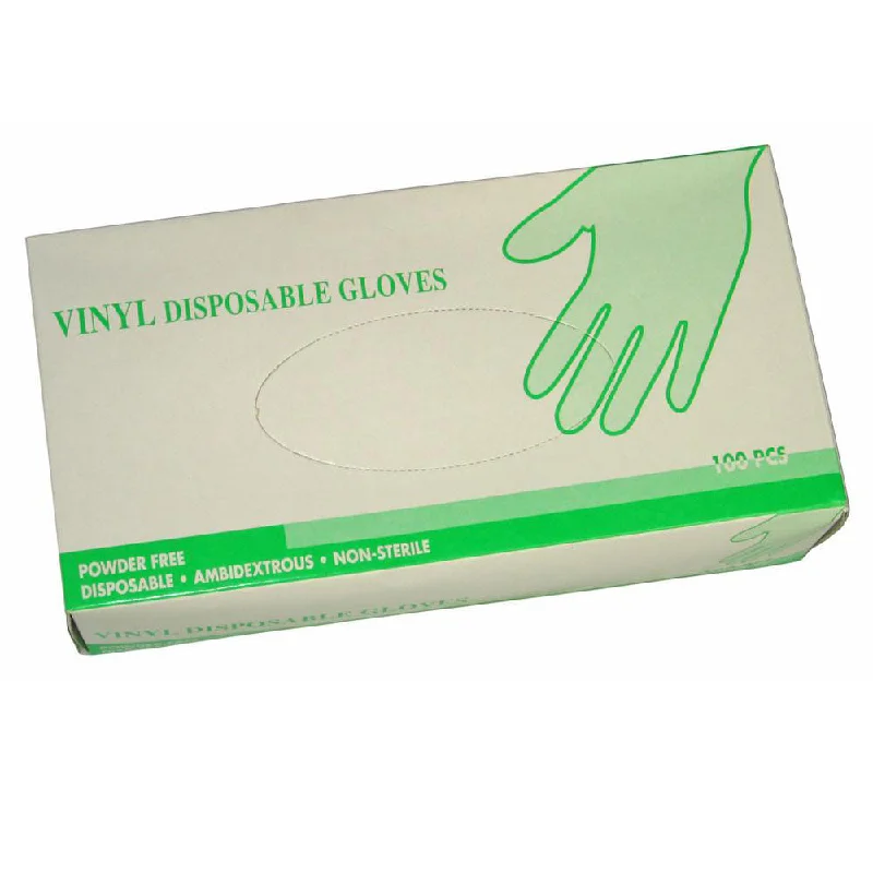 Powder-Free Vinyl Disposable Gloves- Box