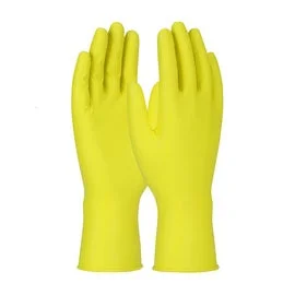 Protective Industrial Products Small Yellow Grippaz™ Jan San 6 mil Nitrile Extended Use Gloves