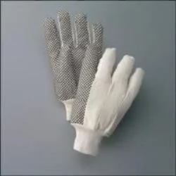 PVC Dotted Cotton Canvas Gloves