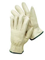 Radnor Large Premium Grain Leather Unlined Drivers Gloves With Keystone Thumb