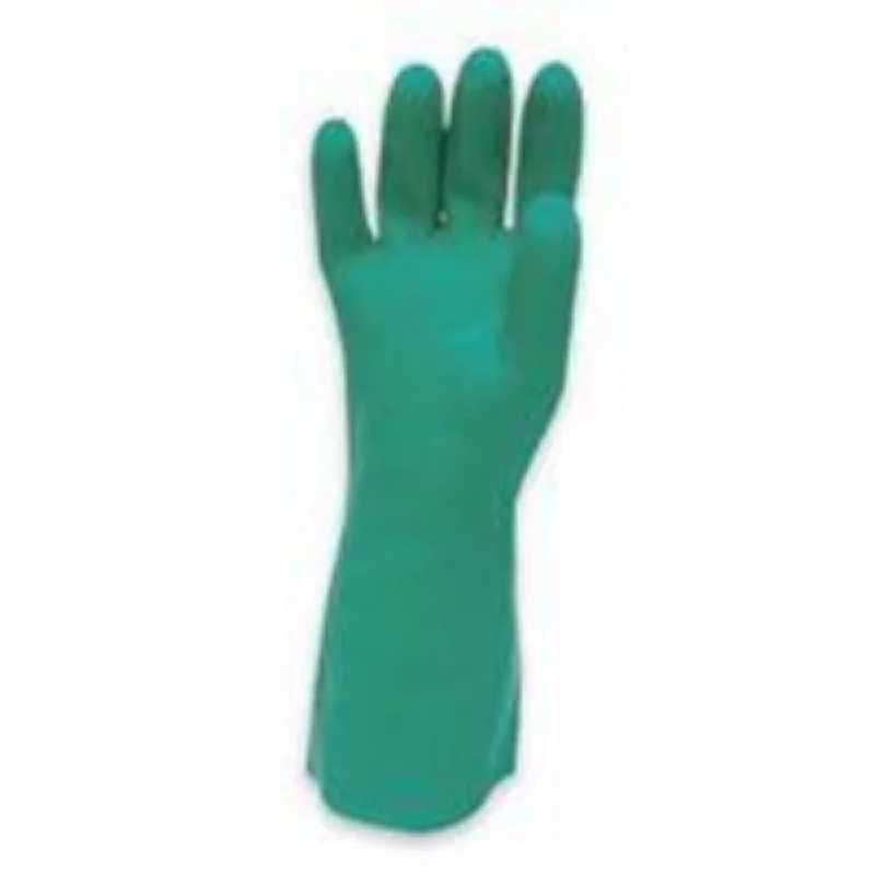 RadnorGreen Radnor13" Unlined 15 mil Unsupported Nitrile Gloves Sand Patch Finish