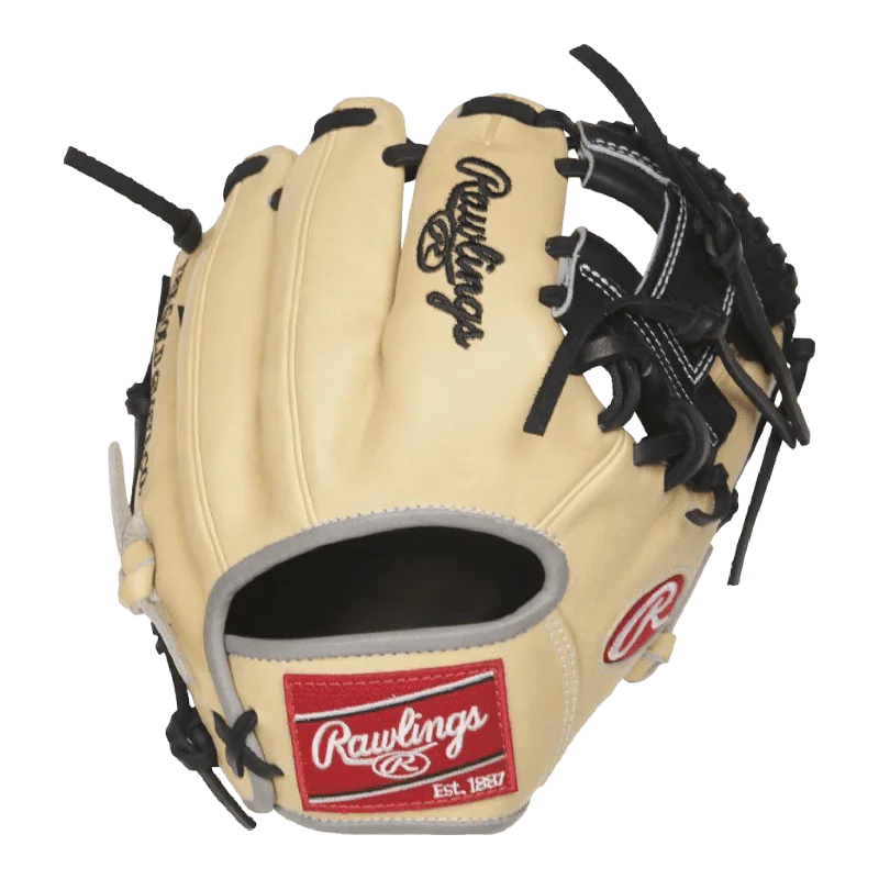 Rawlings 9.5" Inch Infield Blonde Black Training Glove Heart of the Hide PRO200TR-2C