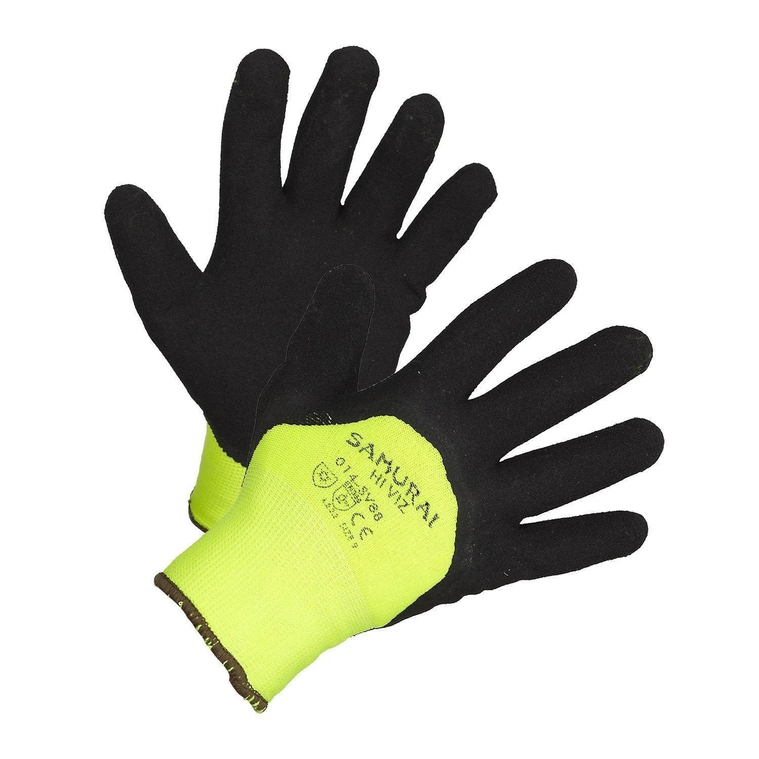 Samurai Insulated Hi-Vis Nitrile Coated High Performance Work Gloves 014-SV88