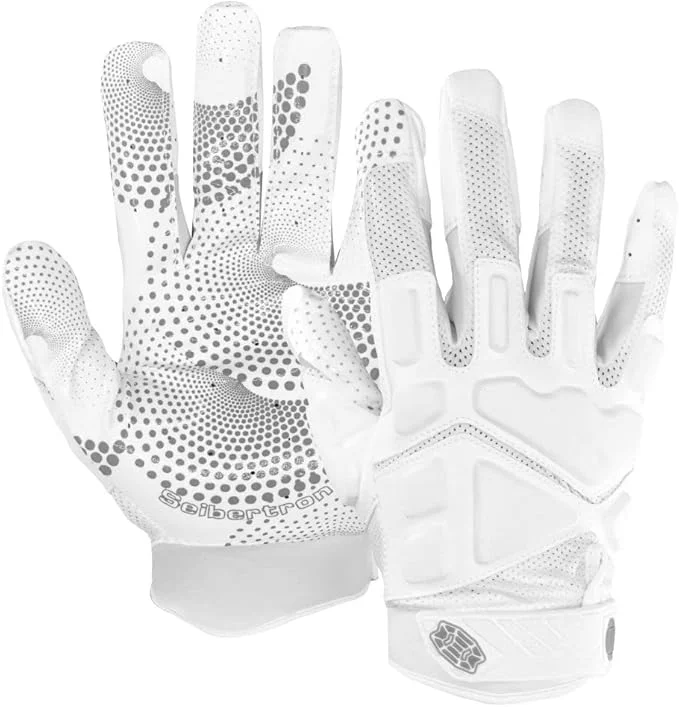 Seibertron Adult G.A.R.G 2.0 Gel Filled Patented Anti-Impact Ultra-Stick Football Sports Receiver Gloves