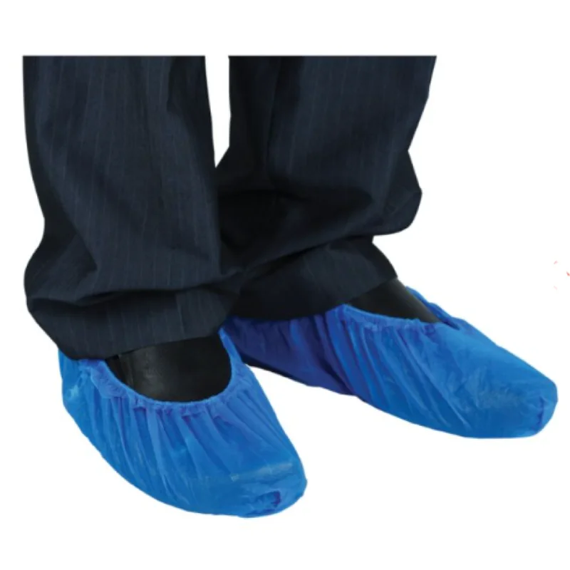 Shield Disposable Blue CPE Overshoes (41cm / 16") - DF01/16