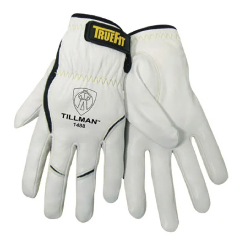 Tillman TrueFit X-Large Top Grain Kevlar And Goatskin Super Premium Grade TIG Welders' Glove With Elastic Cuff, V Design Thumb And Hook And Loop Closure