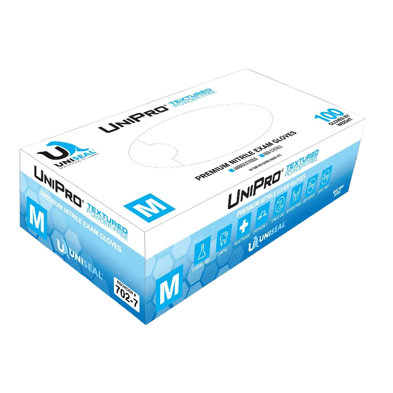 Uniseal® UniPro® Nitrile Powder-Free Exam Gloves 6 Mil (Case)