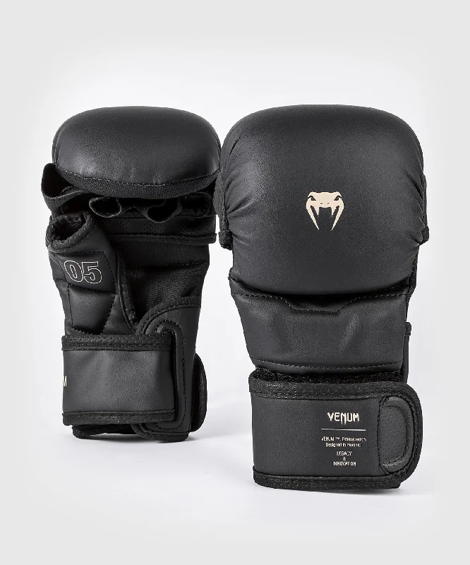 Venum Impact Evo Sparring MMA Gloves - Black