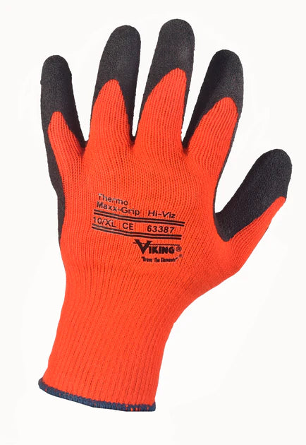 Viking® Hi-Vis Thermo MaxxGrip® Glove_Hi-Vis Orange