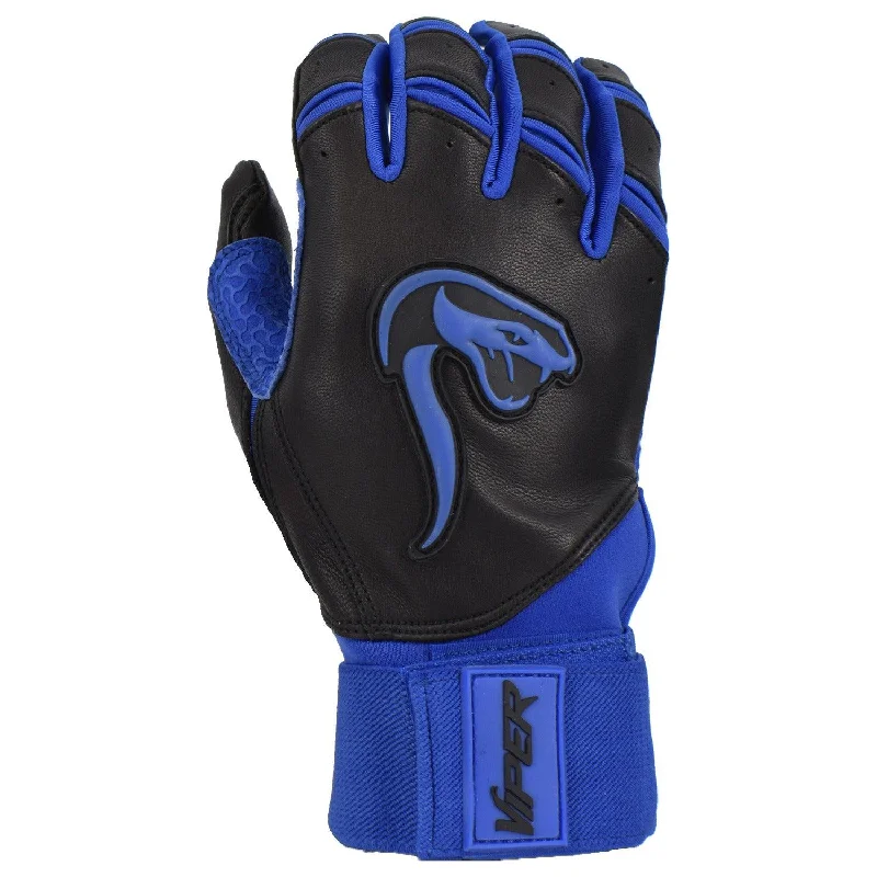 Grindstone Long Cuff Batting Glove - Black/Royal Blue